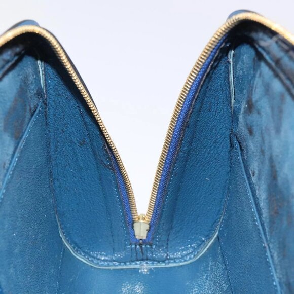 LOUIS VUITTON Epi Dauphine GM Pouch Blue M48435 LV Auth 127205 - Picture 12 of 16